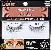KISS Cílios magnéticos, Tempt, 1 par de cílios postiços sintéticos com 5 ímãs de força dupla