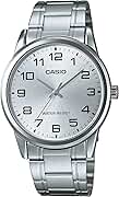 Casio #MTP-V001D-7B Men's Standard Stainless Steel Easy Reader Silver Dial Watch