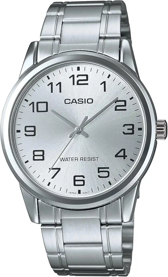 Casio #MTP-V001D-7B Men's Standard Stainless Steel Easy Reader Silver Dial Watch
