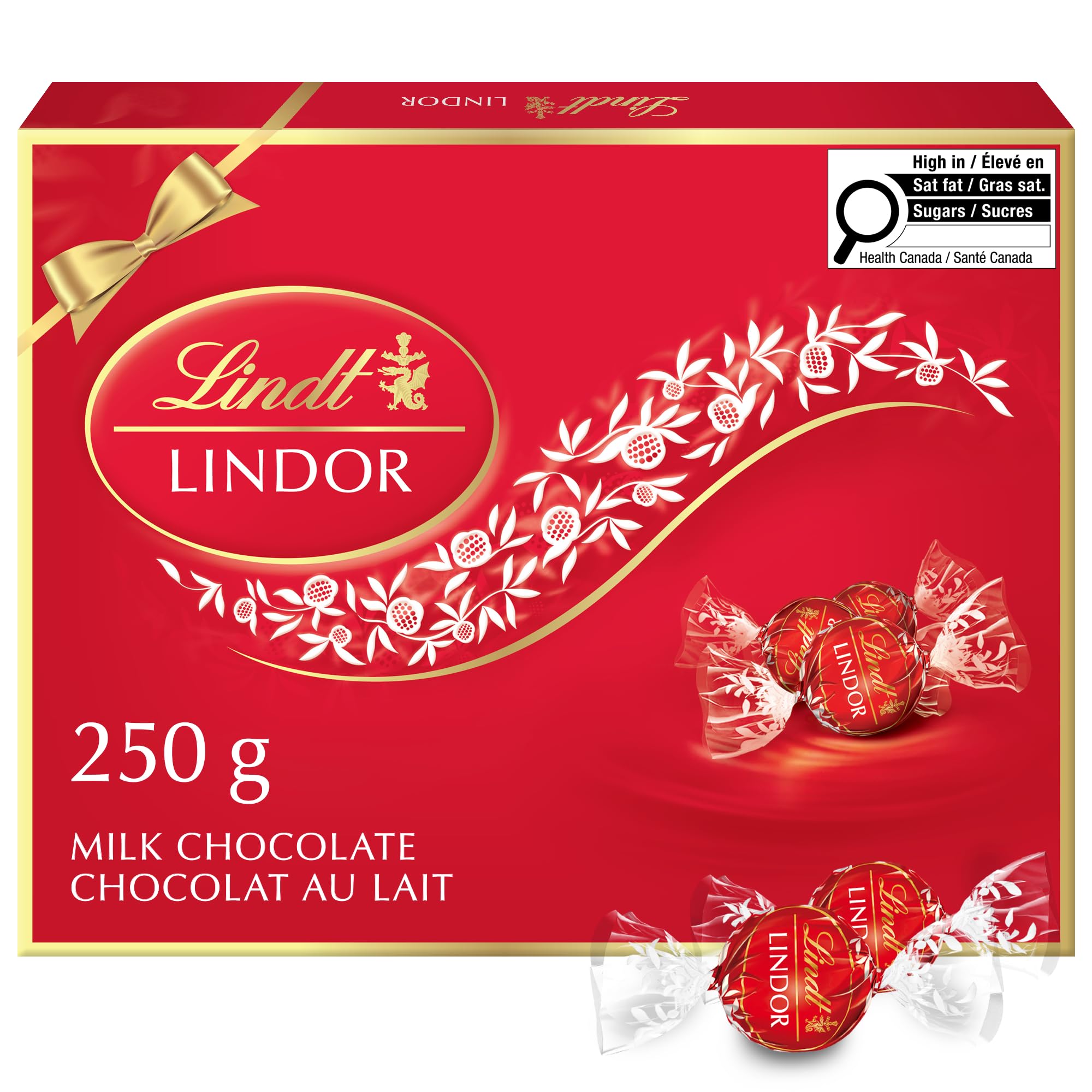 Lindt LINDOR Prestige Milk Chocolate Truffles Gift Box, 250 Grams