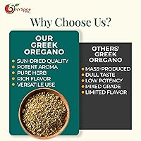 Vista 7 de NY Spice Shop Hojas griegas de orégano seco a granel – 8 onzas de hoja seca de orégano – Condimento fresco seco hojas de orégano para pizza, sopa
