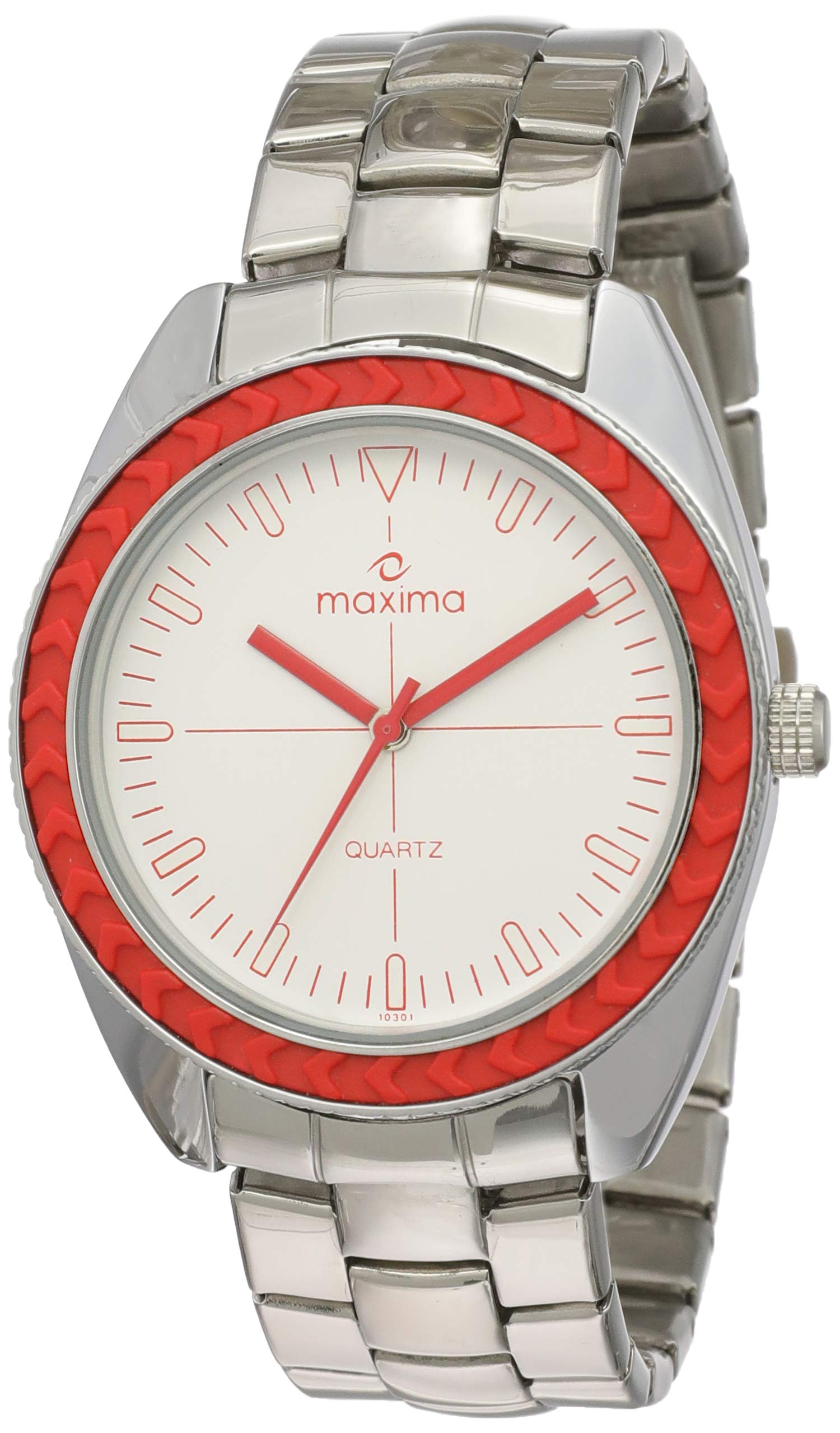Maxima Stainless Steel Analog White Dial Men Watch-48750Cmgi, Silver Band (B07CQ61F23) Amazon Price History, Amazon Price Tracker