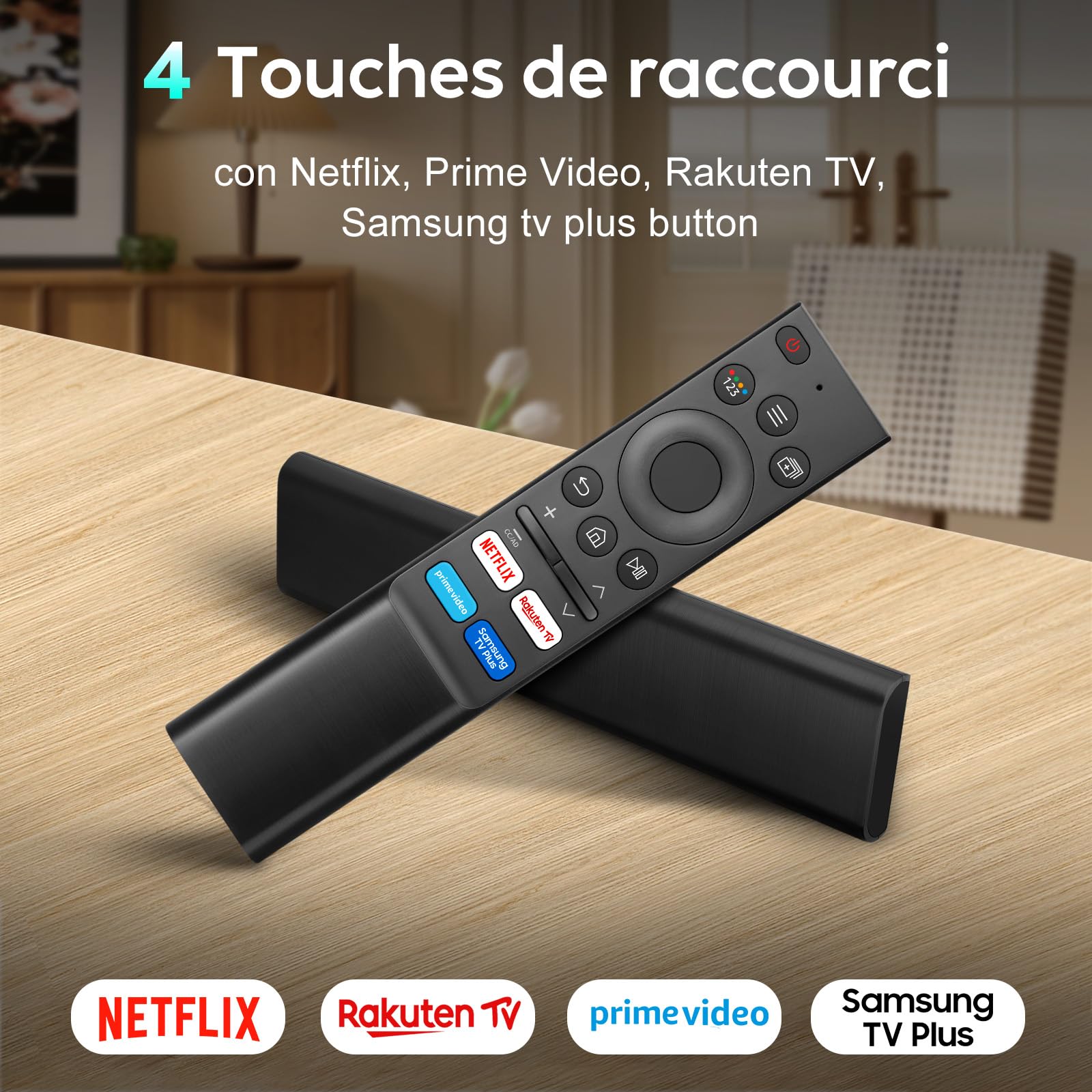 pour Telecommande-Samsung-Smart-TV,Universelle pour Telecommande Samsung TV Original,avec 4 Raccourcis