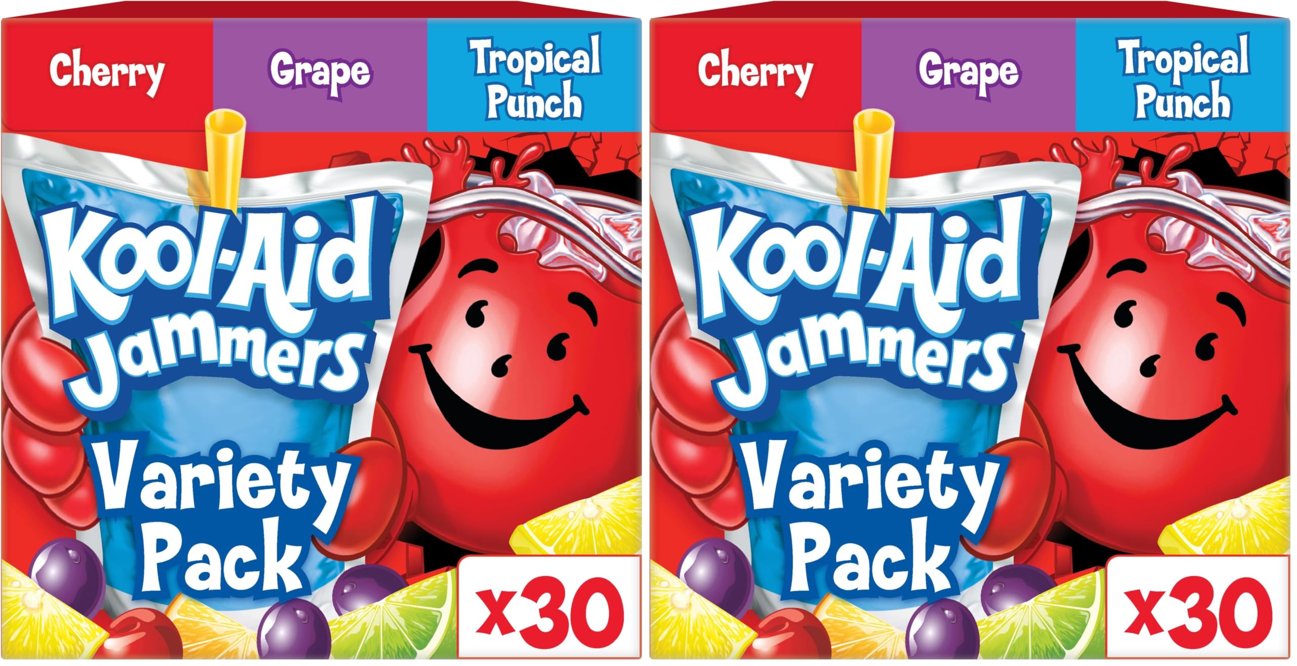 Amazon.com : Kool-Aid Jammers Tropical Punch, Grape & Cherry