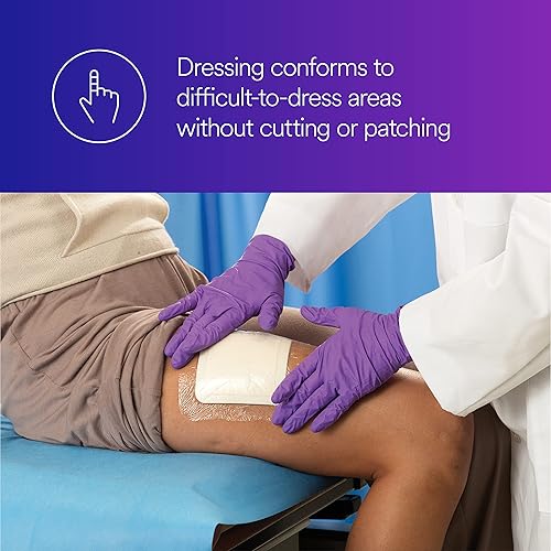 Miniatura 10 de 3M 90614 Tegaderm - Apósito adhesivo de espuma de alto rendimiento mini ovalado 10 almohadillas por paquete paquete de 1