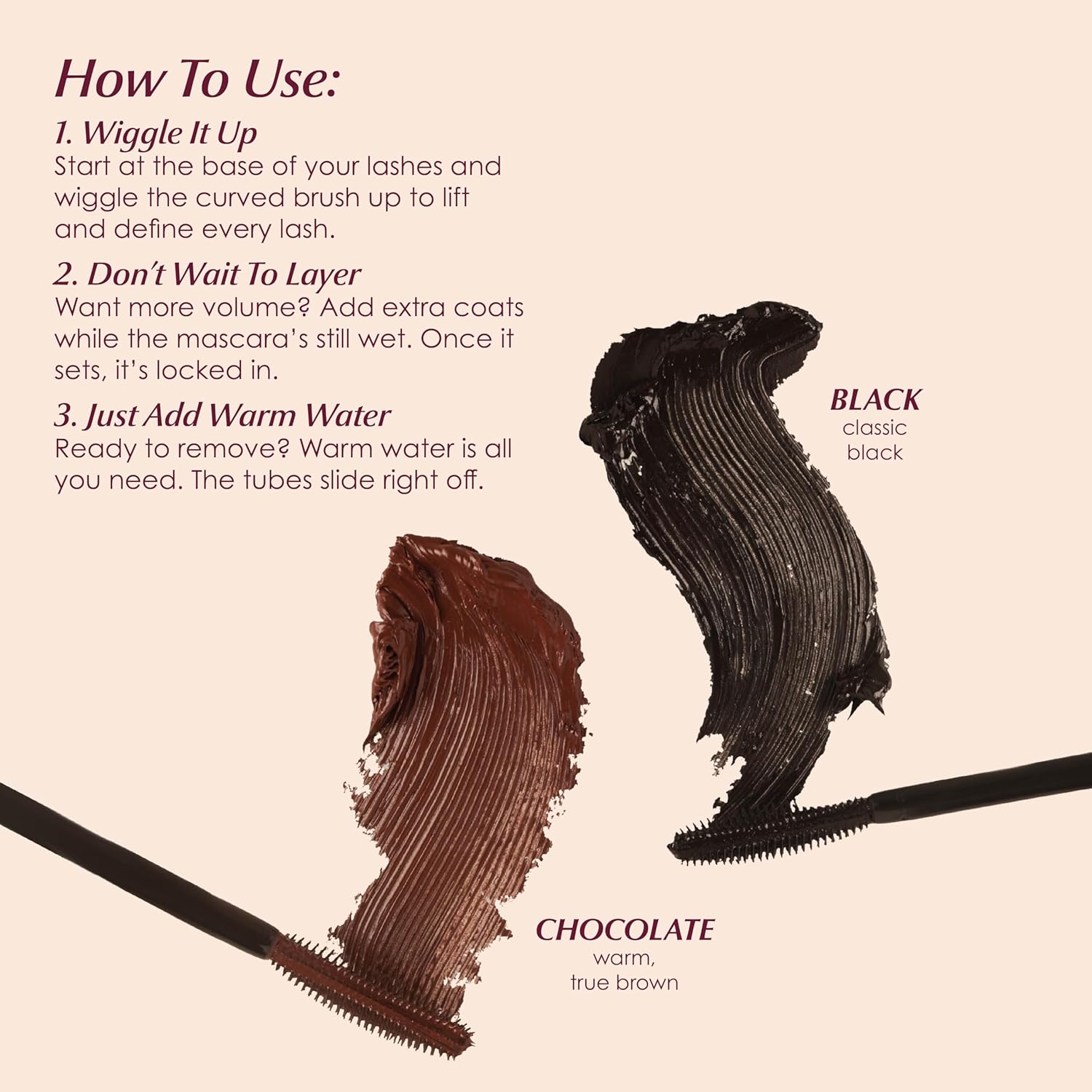 PERSONA Volumizing Black Tubing Mascara | Lift, Lengthen & Define | Buildable Volume Without Clumps | Long-Wear, Water-Removable | Vegan, Cruelty-Free & Gluten-Free (0.33 fl oz) | Made in Italy - Image 5