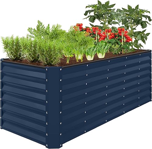 Miniatura 30 de Best Choice Products Cama de jardín elevada de metal para exteriores de 6 x 3 x 2 pies, maceta de raíces profundas para verduras, flores, hierbas