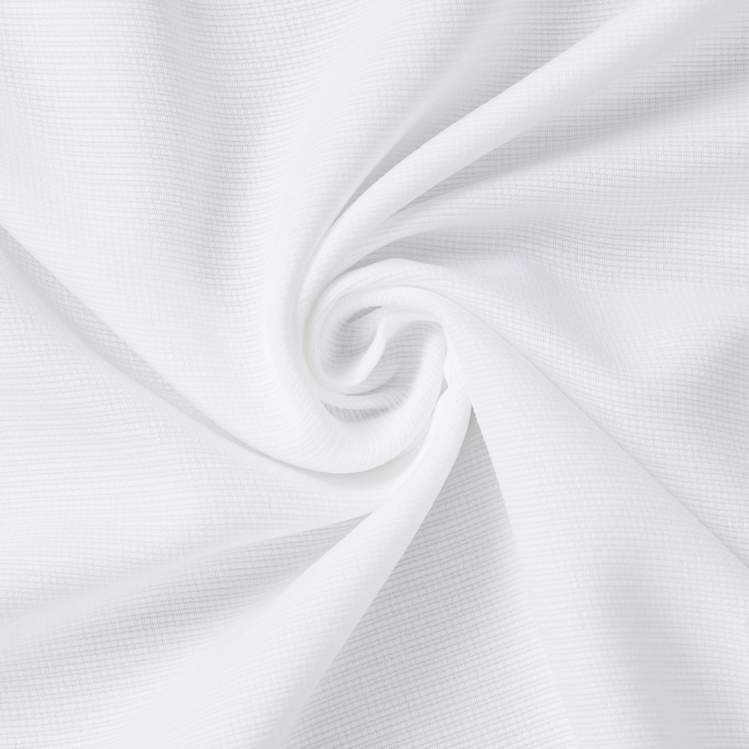 Sun Zero Emma Generation Bow Valance Semi-Sheer Rod Pocket Curtain Panel, 40" x 84", White