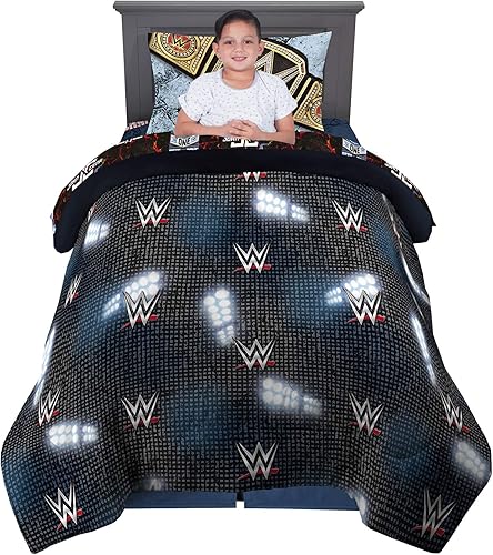 Miniatura 169 de Franco - Juego de ropa de cama coleccionable Nintendo Donkey Kong, 5 piezas, edredón reversible supersuave y juego de sábanas con funda, tamaño Rojo