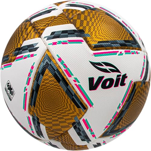 Miniatura 6 de Voit Pro Official Match Ball - Liga MX Talla 5 - Aerodinámica y durabilidad mejoradas - Tecnología para la prevención de humedad y absorción de