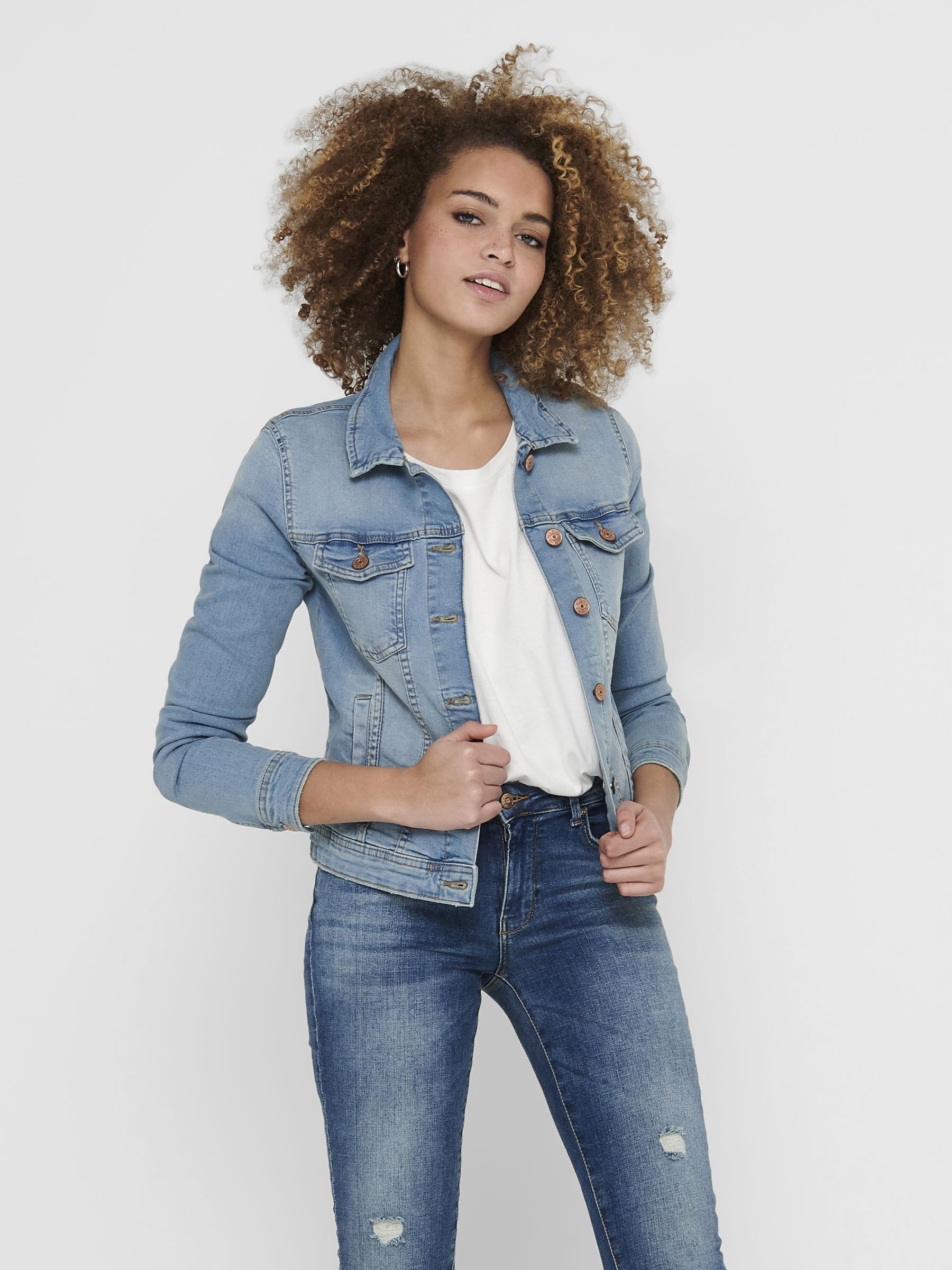 Only Onltia Life Jacket Bb Col Bex168a Noos Veste en jean Femme