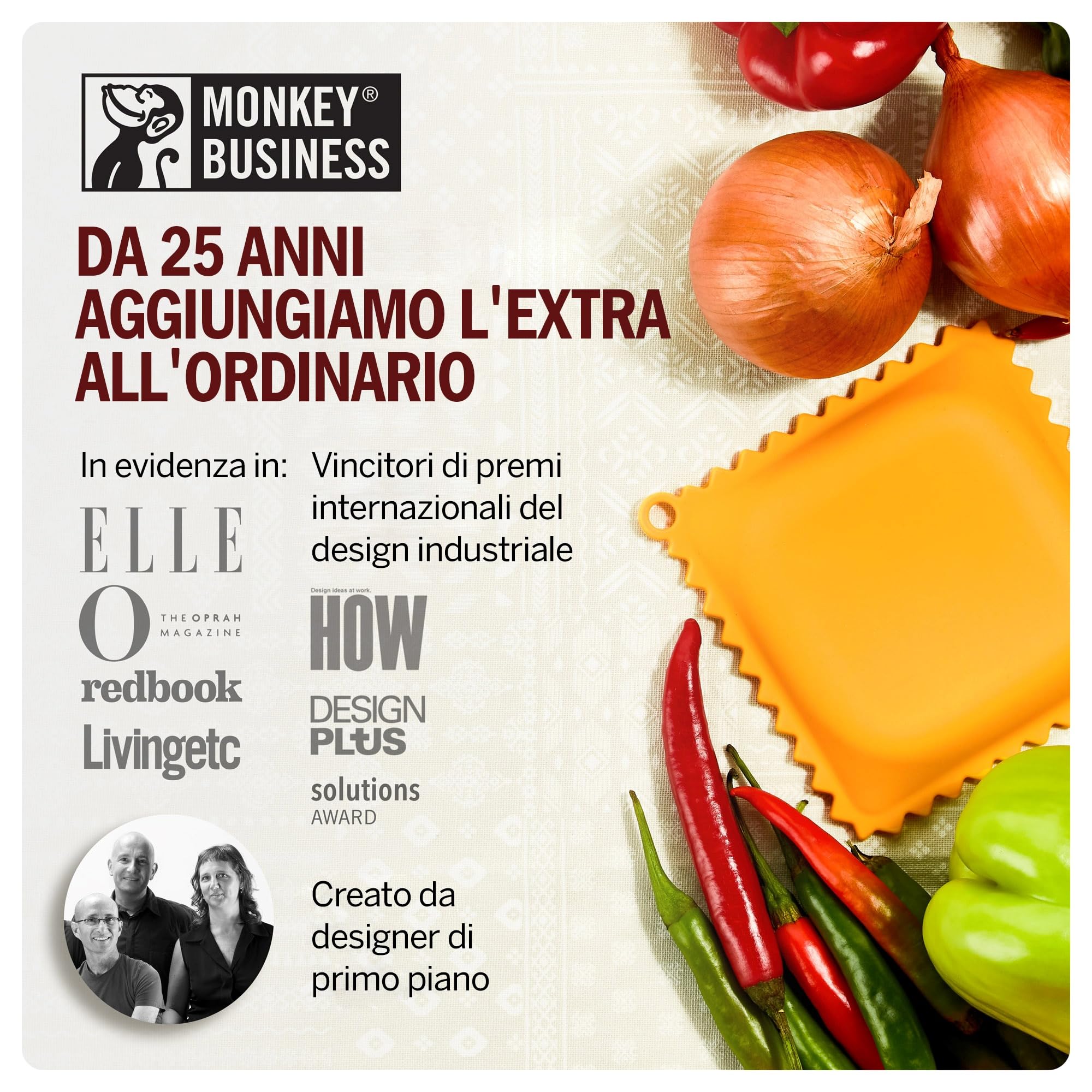 Poggia-Cucchiaio a Forma di Ravioli | Resto del Cucchiaio per Il bancone della Cucina | Fresco e Carini Gadget da Cucina | da Una Collezione di Gadget da Cucina a Forma di Pasta | da Monkey Business