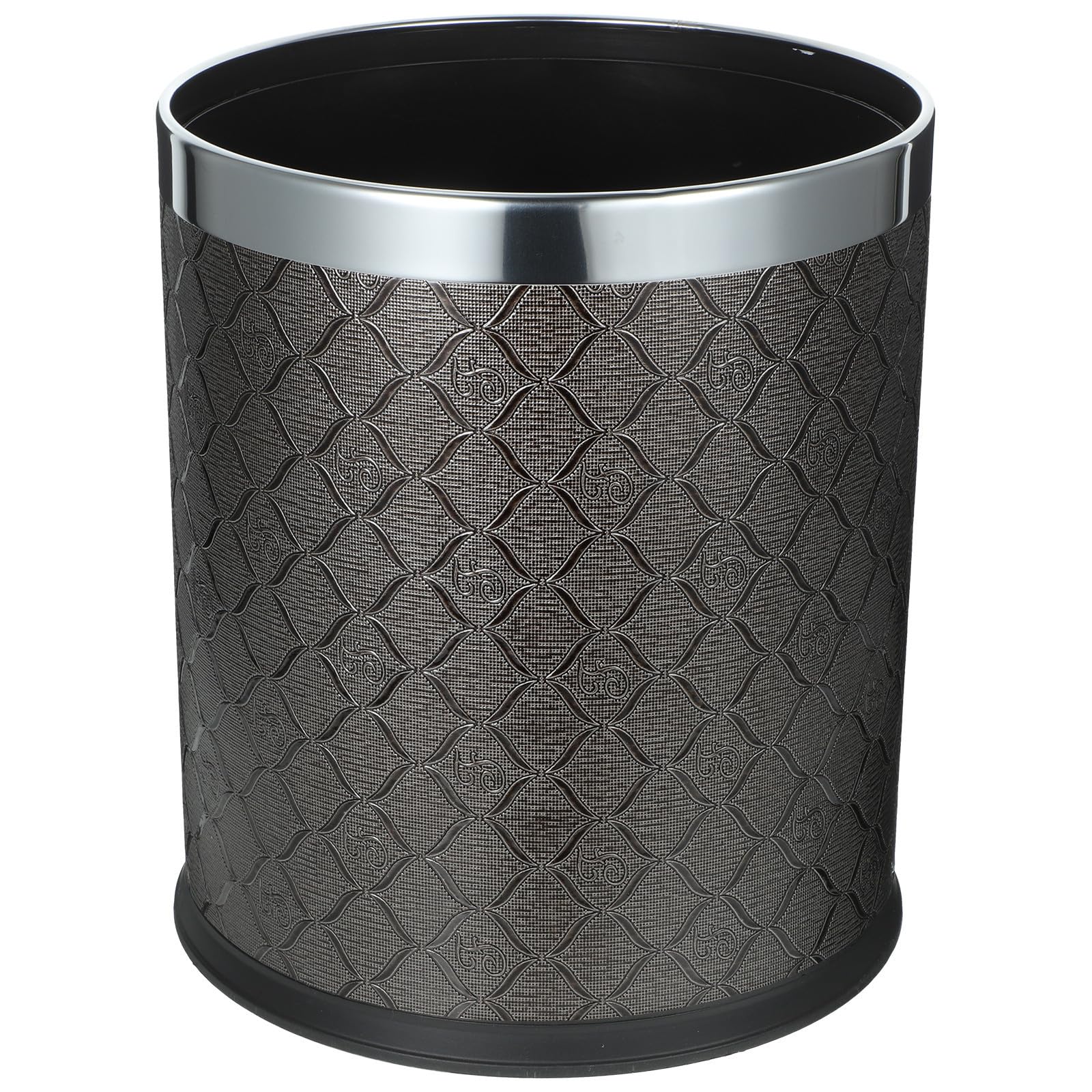 CLISPEED Cubo de Basura Doméstico de Plástico, Papelera de Cocina sin Tapa, Negro, Fácil de Usar, Diseño Sencillo, para Baño y Oficina, para Dormitorio