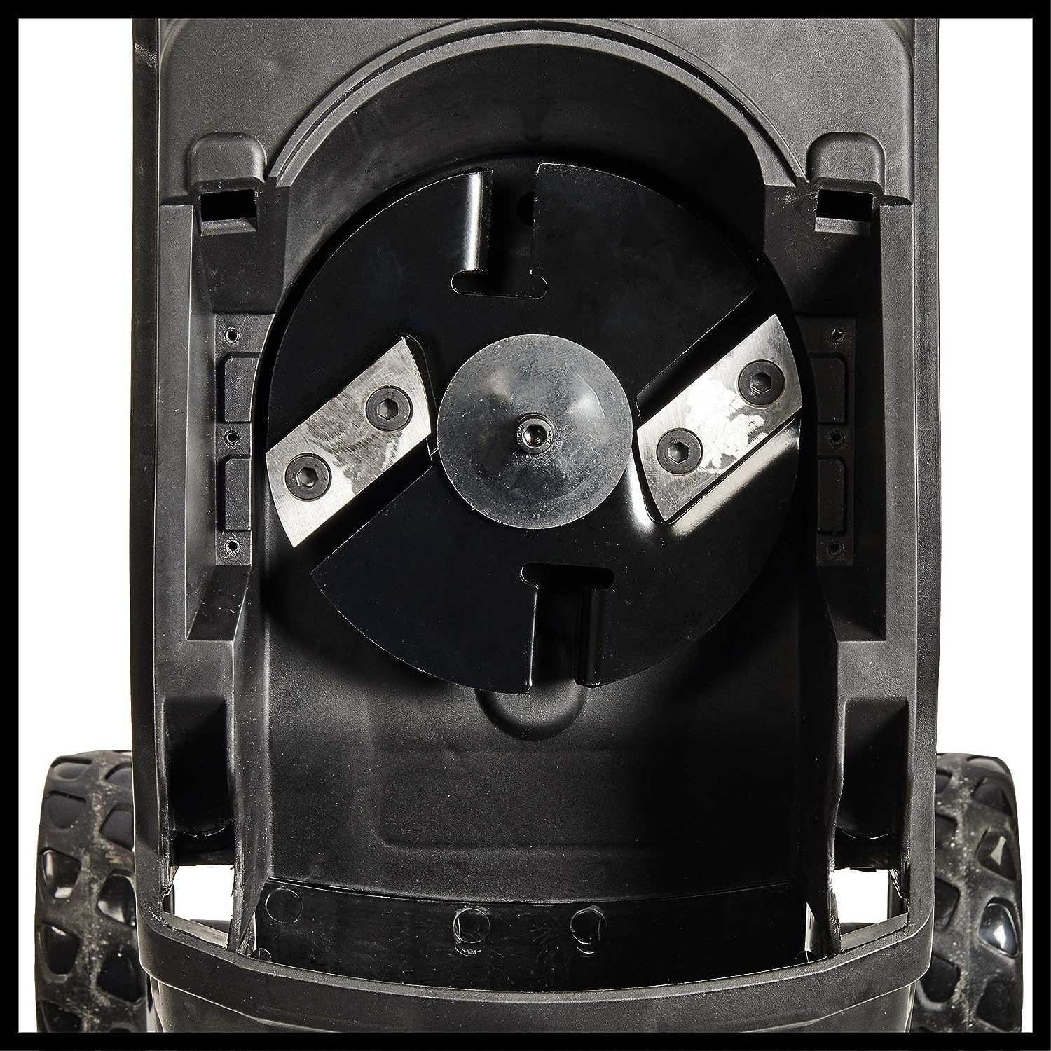 Einhell Trituradora eléctrica de cuchillas GC-KS 2540 CB (2 cuchilla reversibles acero especial, gran boca de tolva, interruptor protección motor, recogedor de 55l, asa de transporte incl. prensador)