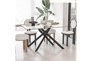 51.2" Rectangular Glass Table: The Perfect Choice for Your Kitchen