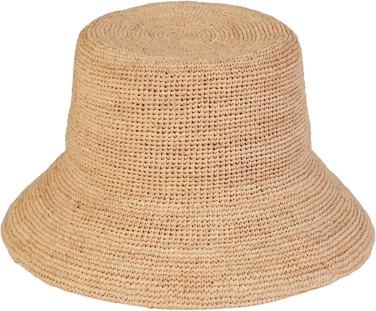 Lack of Color The Inca Bucket Wide – Raffia Straw Hat for Women, Hand-Crocheted Bucket Hat for Sun and Beach Days