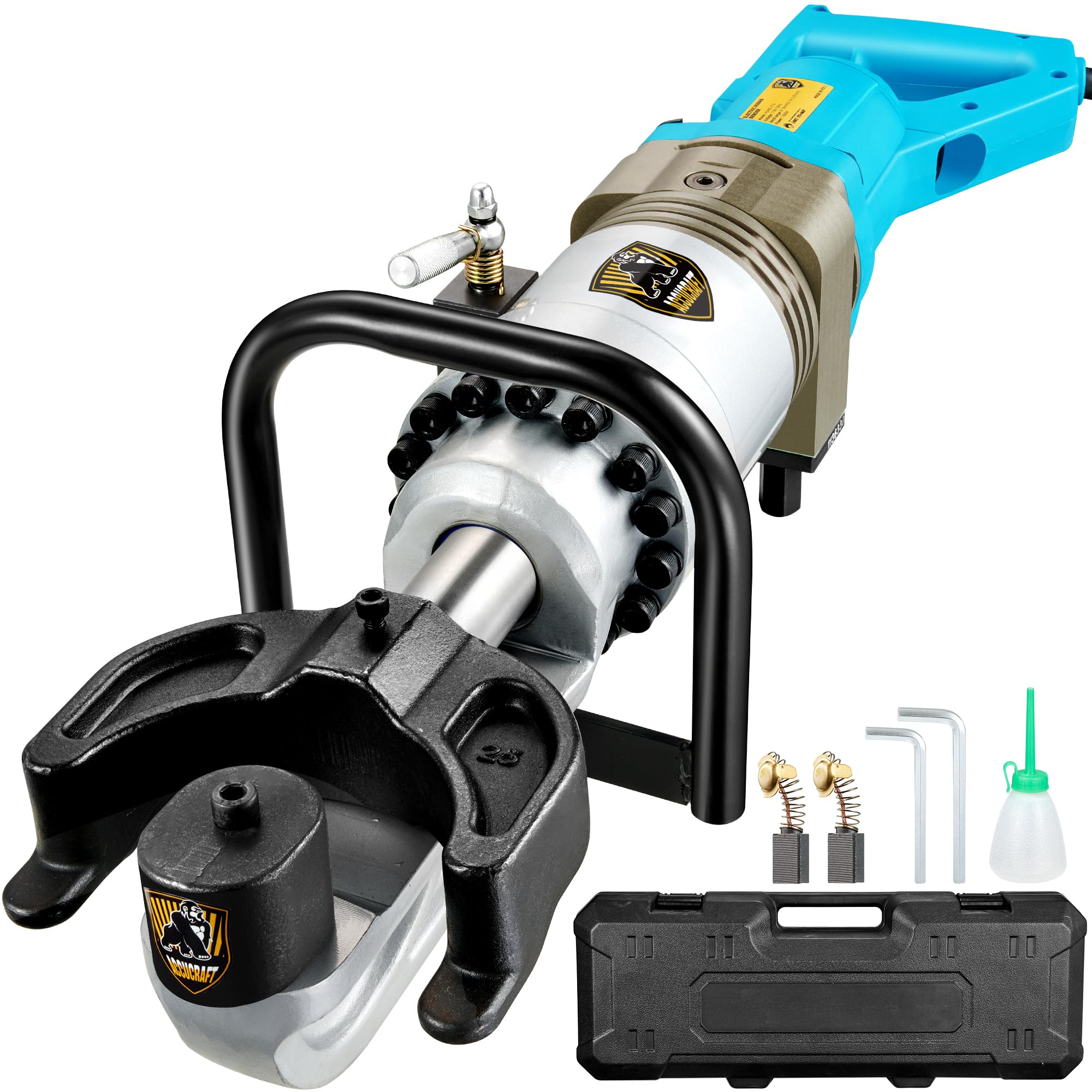 ???????? ???????????????? 1400W Electric Hydraulic Rebar Bender, Portable Rebar Bender Tool, Bending up to 5/8 Inch #5 16mm Rebar, Bending 0-130°, Handheld Bender Machine with Copper Motor,110V