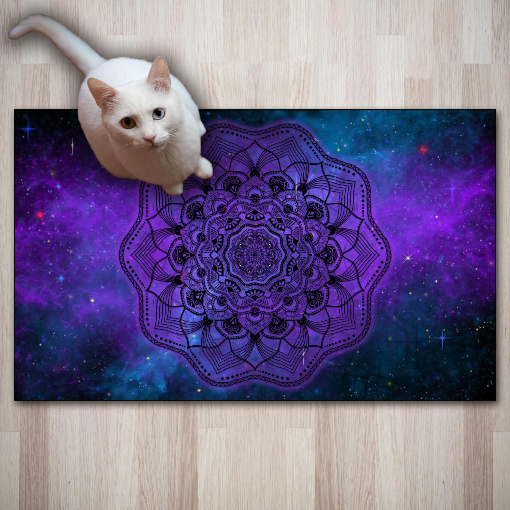 Alfombra de cocina de alta resistencia morada con base de goma duradera y ergonómica