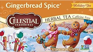 Celestial Seasonings Herbal Tea, Gingerbread Spice, 18 Count (Pack of 6)