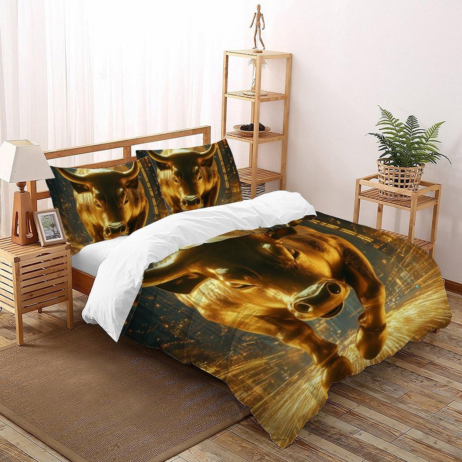 Housse de couette double Animaux Land en microfibre pour rassurer votre garçon la nuit