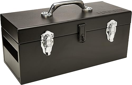 Miniatura 10 de URREA Caja de almacenamiento D6 Caja de herramientas D6 Caja de herramientas de 20 x 8 x 9 pulgadas con pestillo metálico cromado y mango de PVC