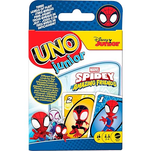 Mattel Games UNO Junior Spidey and His Amazing Friends Card Game