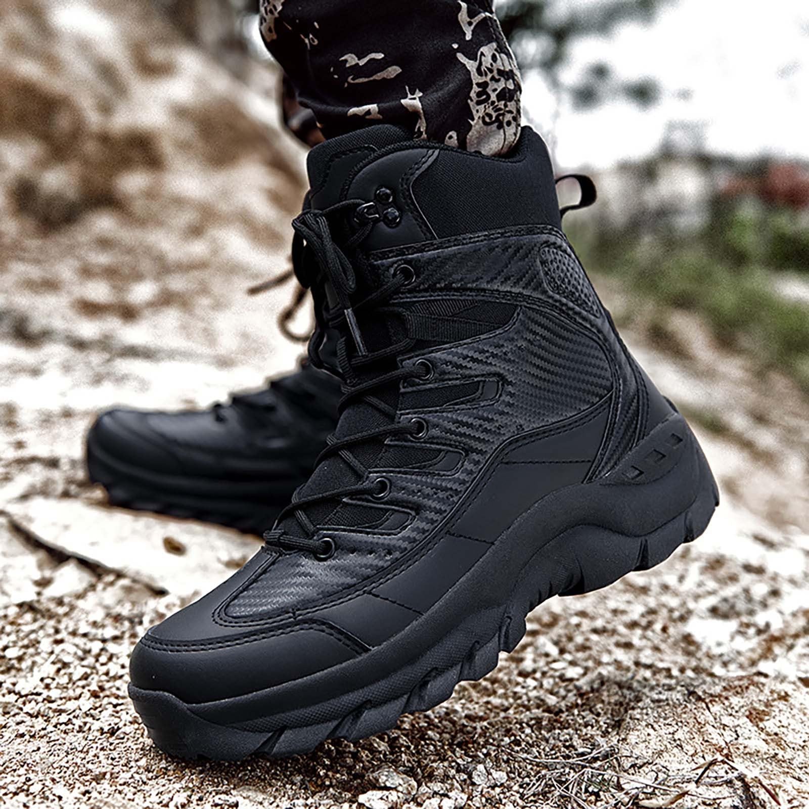 Bottes de randonnée d'extérieur pour homme : chaussures d'hiver antidérapantes, bottes de neige montantes, imperméables, chaussures de randonnée, chaussures d'escalade, chaussures de trekking,