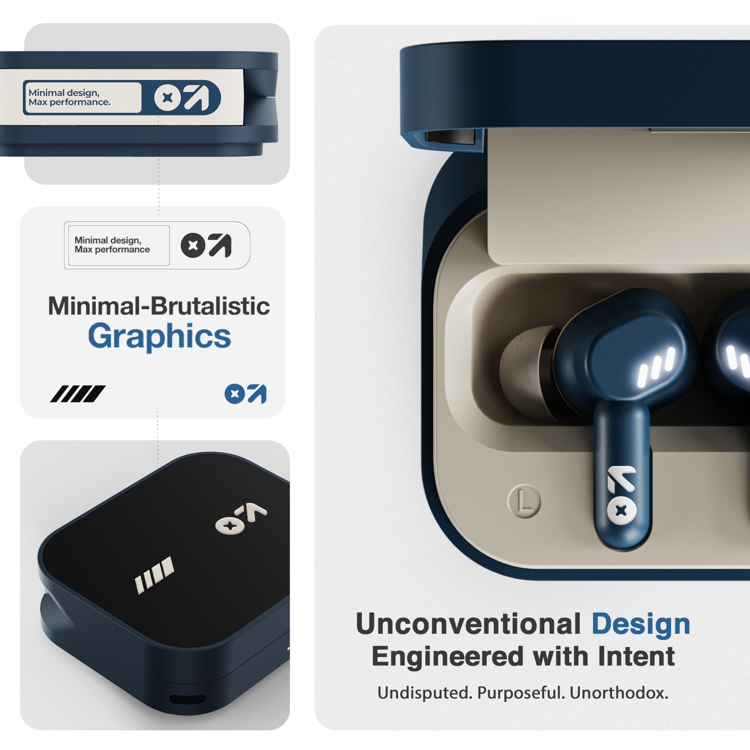 GOBOULT Tenet TWS Earbuds with 75H Playtime, Amp App Support, Quad Mic ENC, Dual Device Pairing Buds, 13mm Driver Ear Buds, Bluetooth 5.4 Wireless Earbuds (Midnight Blue) — Amazon image 11