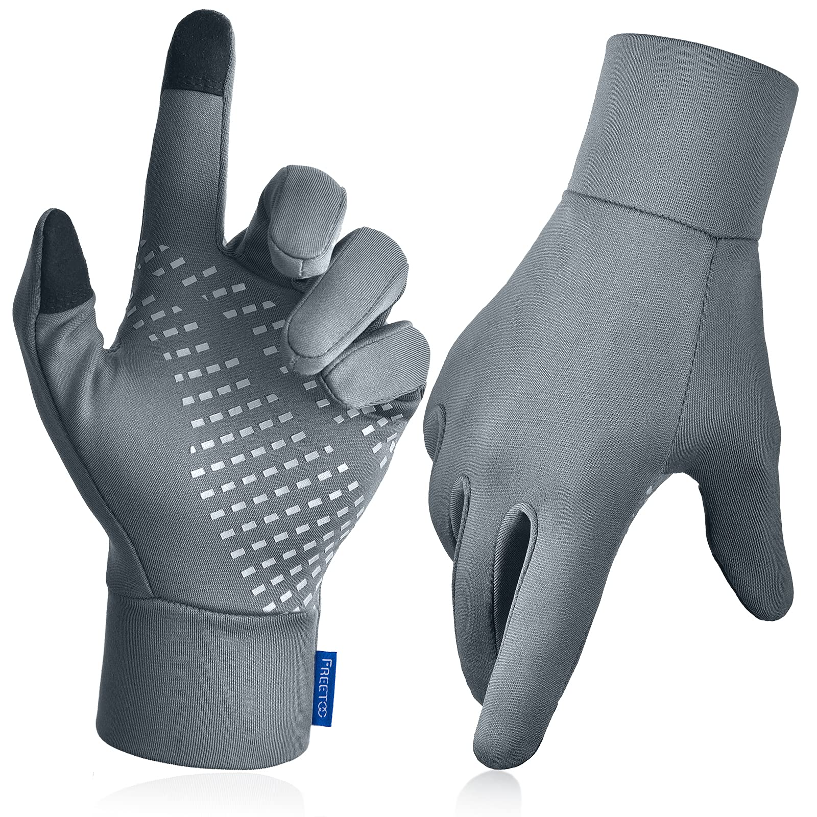 Lightweight Thermal Running Gloves for Men Women, [Excellent Dexterity] Touchscreen Thin Winter Gloves for Driving, Golf, Tennis Sports, [Snug-fit] [Soft] Cold Weather Gloves Liners for Thermal