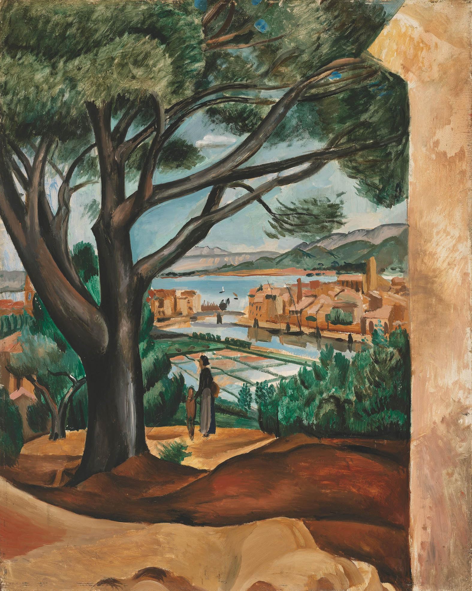 GYTRI CGFHJ André Derain Poster Color Vintage Wall Art《Martigues Salt Pans》by André Derain Prints Landscape Canvas Painting For Home Decor 40x50cm Unframed