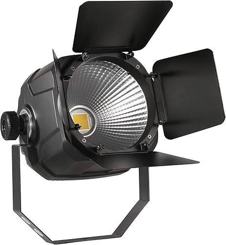 Avalon COB - Foco LED de 100 W | Luz híbrida de escenario 2 en 1 blanca fría y cálida con puertas de granero | Elipsoidal DMX profesional para