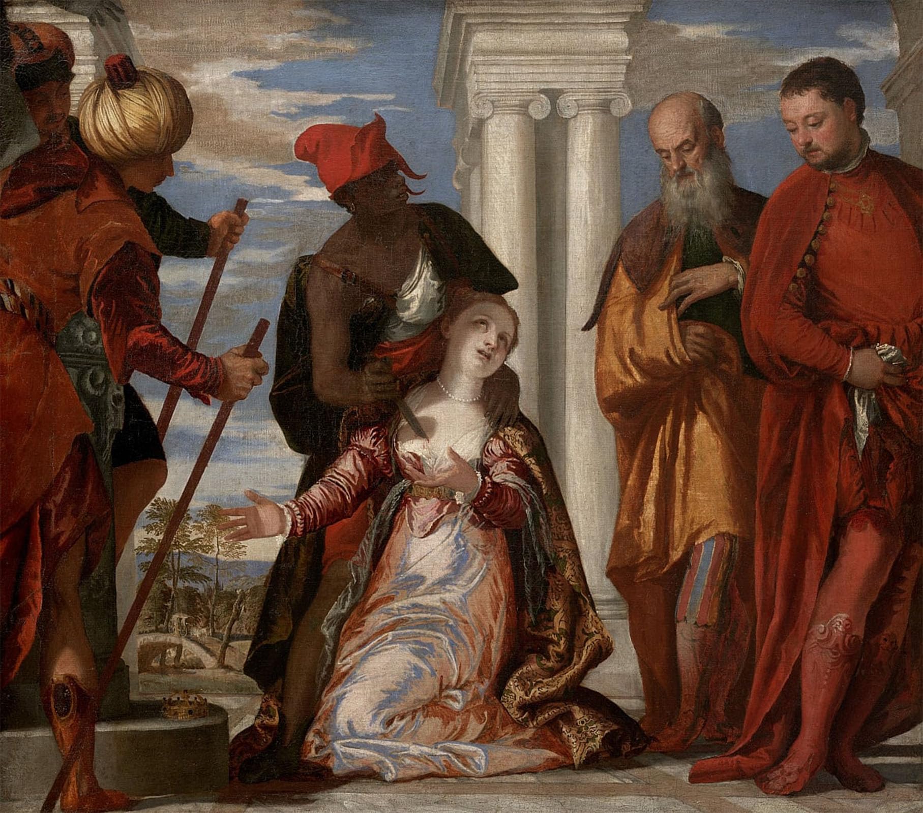 POSTERIIk Vintage Art Print Images Pictures Print Martirio Di Santa Giustina by Paolo Veronese Modern Colour Posters for Office Home Decor 60x90cm