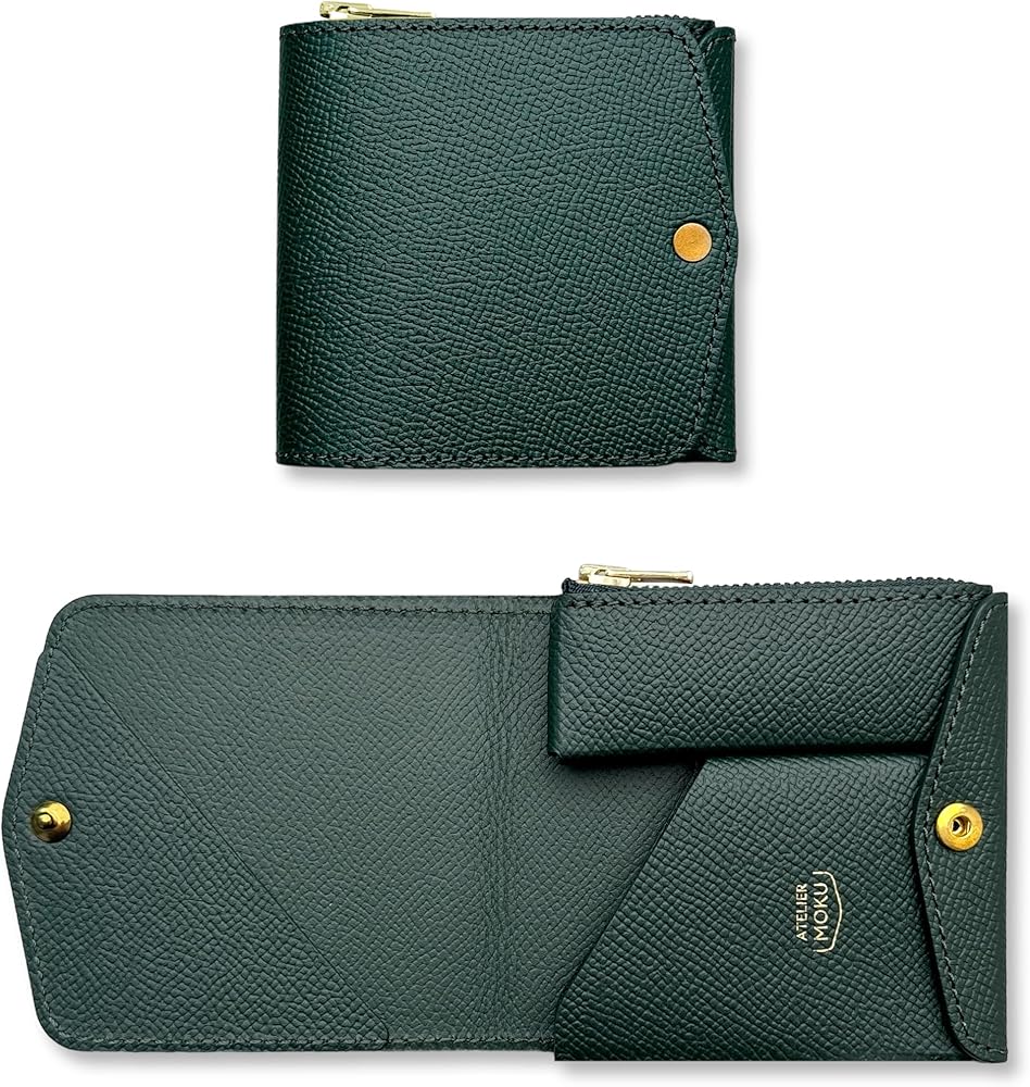moku saku ver3 ノブレッサカーフ　グリーン　財布 Amazon | [moku] 小さく薄い財布Saku ver.3 Plus ノブレッサカーフ