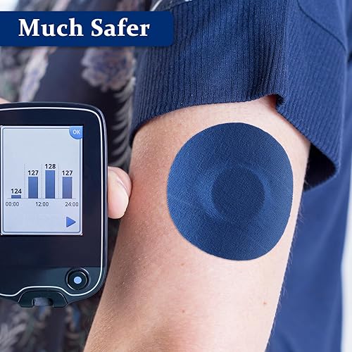 Miniatura 6 de Timgle Paquete de 100 fundas para sensores de estilo libre, impermeables, parches adhesivos a prueba de sudor, cinta adhesiva precortada para