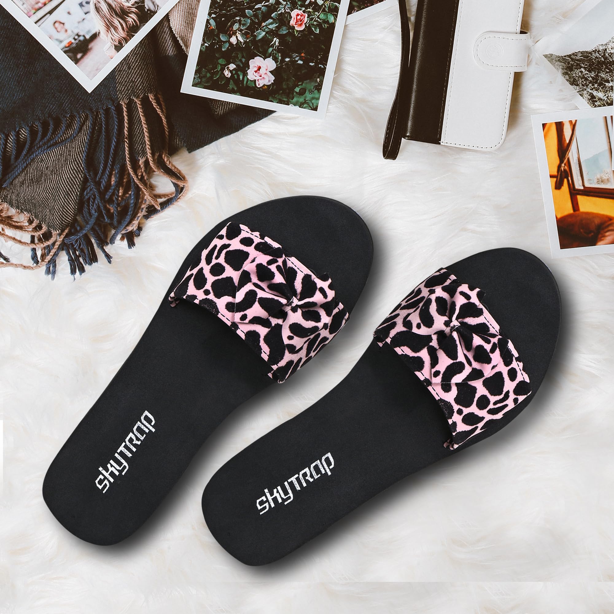 Women Solid Synthetic Heels Slippers Flipflop-image-30