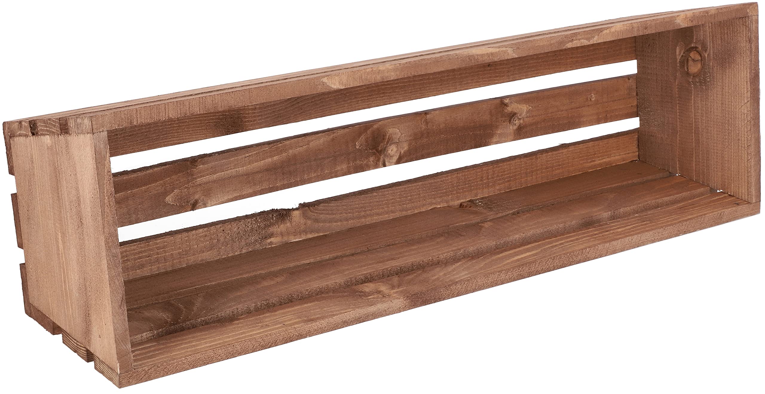 KOTARBAU® Jardinera de Madera, 600 x 180 x 150 mm, Color marrón, Jardinera Rectangular, Larga, Macetero para Plantas y Hierbas, Jardín, Terraza, Balcón, Rústica