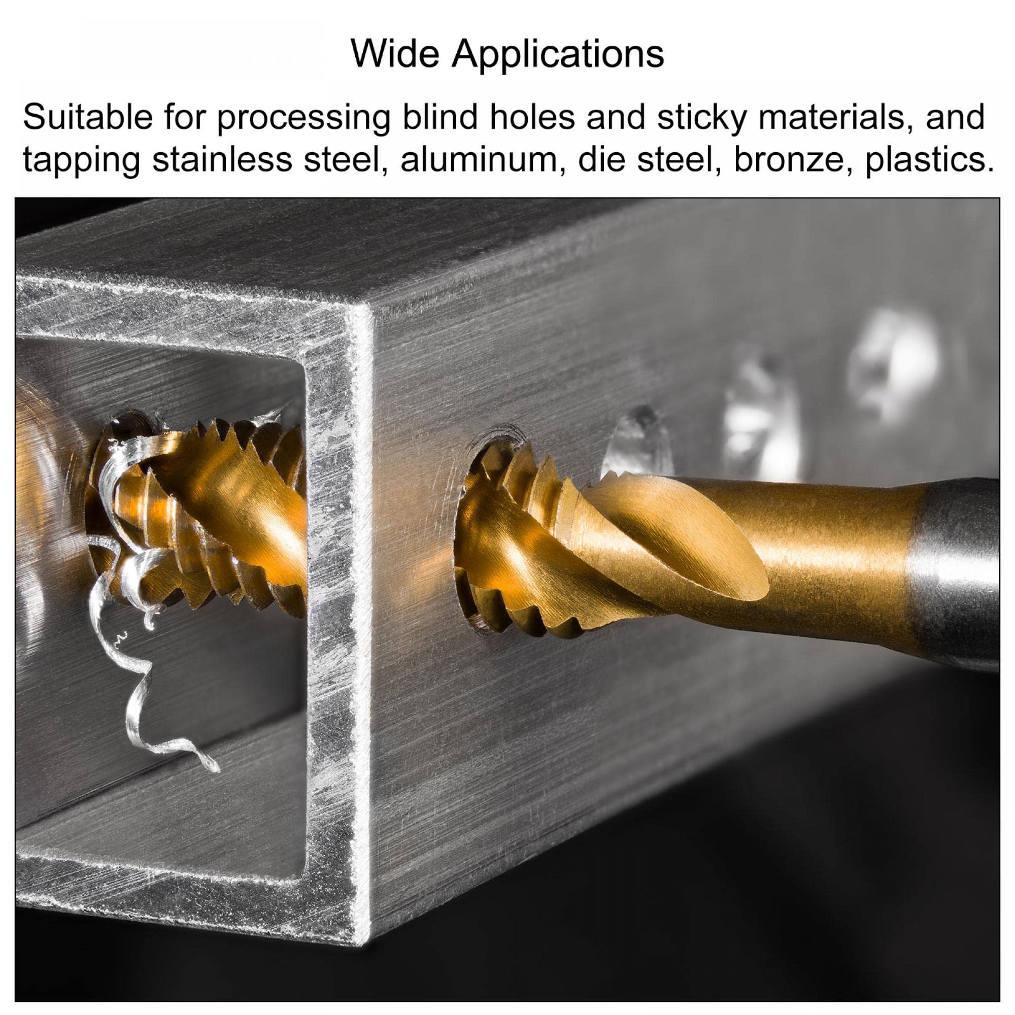 Maschi Metrici M12 Maschio Filettatura M12 X 1.5mm - Set Con Cono E Tappo, Acciaio Tungsteno TD010 Per Metalli Tap Metrico Acciaio Tungsteno - Foto 6