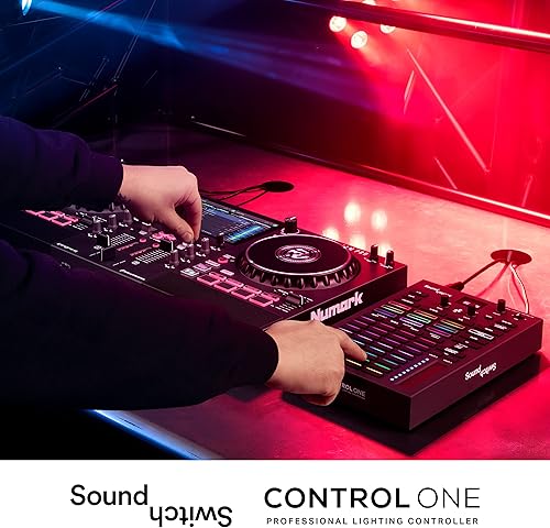 Miniatura 10 de Control One - Controlador profesional de iluminación DMX DJ con acceso al software SoundSwitch de 3 meses y luces DMX y soporte Phillips Hue