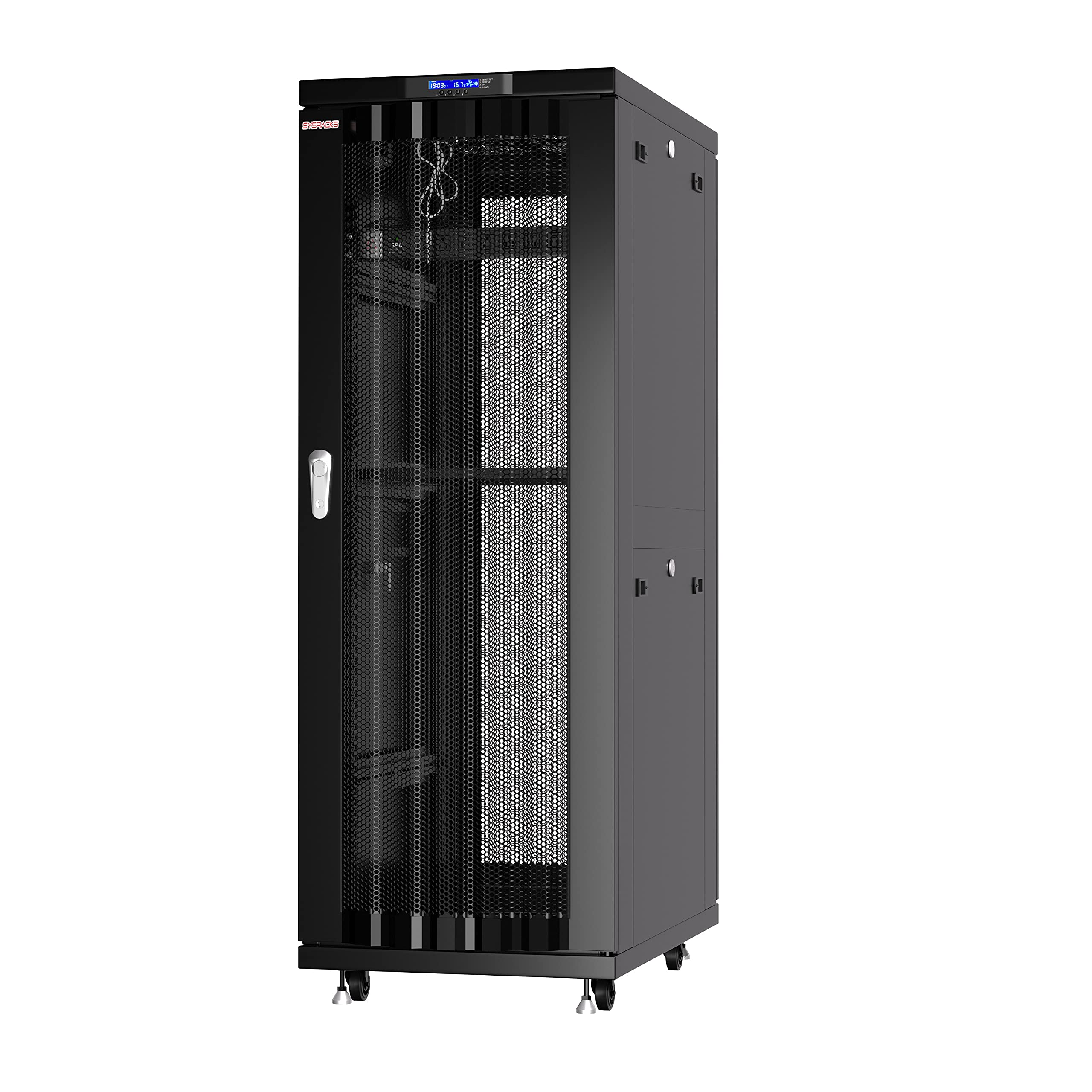 Sysracks 37U Server Rack Cabinet, front view
