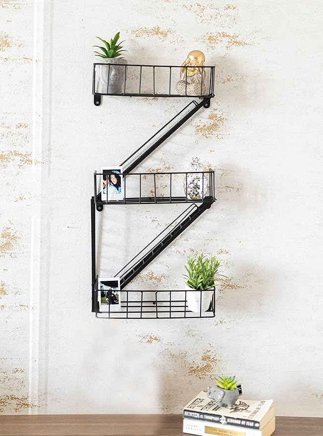 HomeZone® Novelty New York City Fire Escape Floating Bathroom Shelves