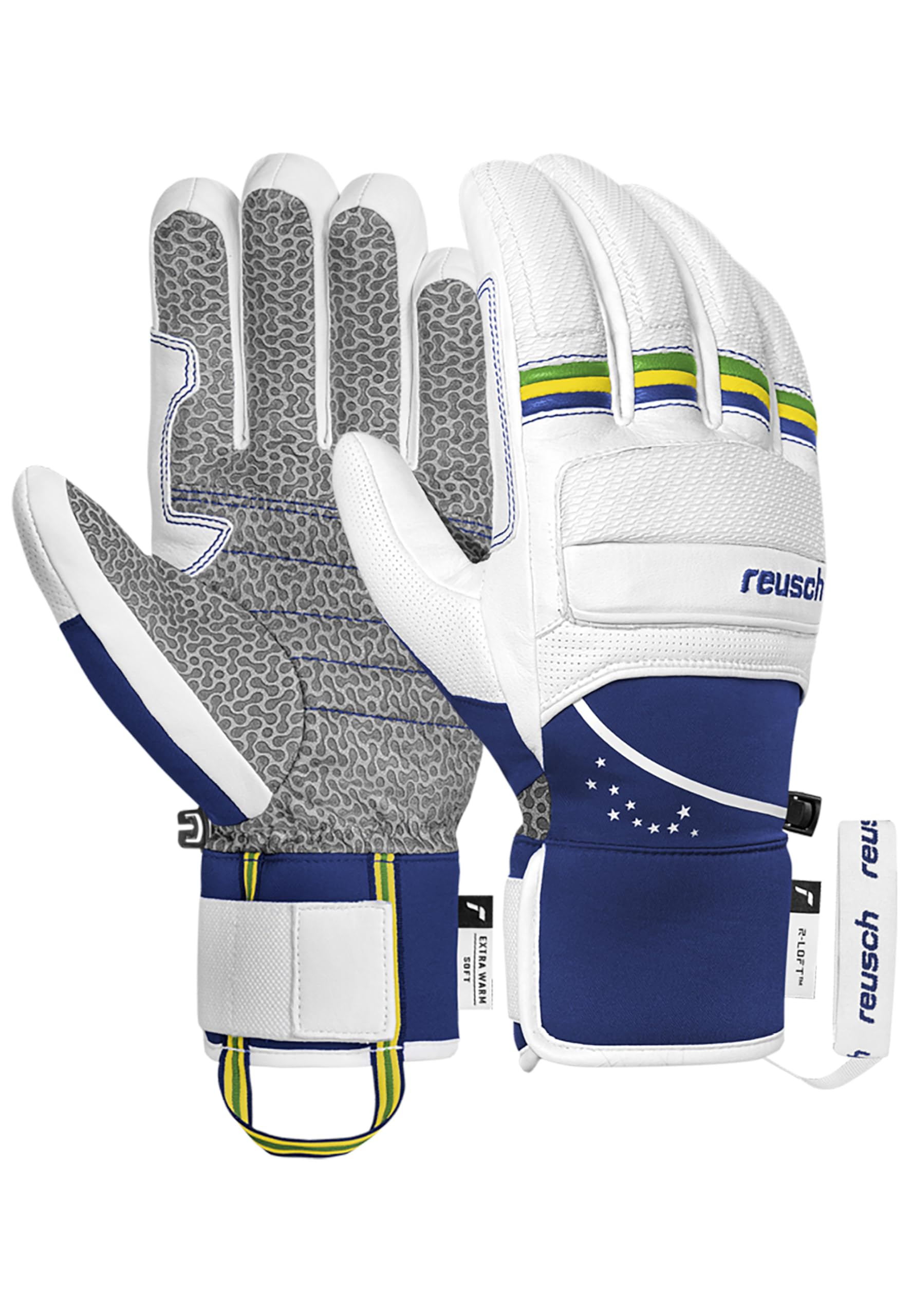 Reusch Lucas Braathen rękawiczki narciarskie unisex – wodoodporne i wiatroszczelne rękawiczki zimowe z kozą skórą, wyściełaniem kostek i palców, ciepłe, oddychające, wytrzymałe