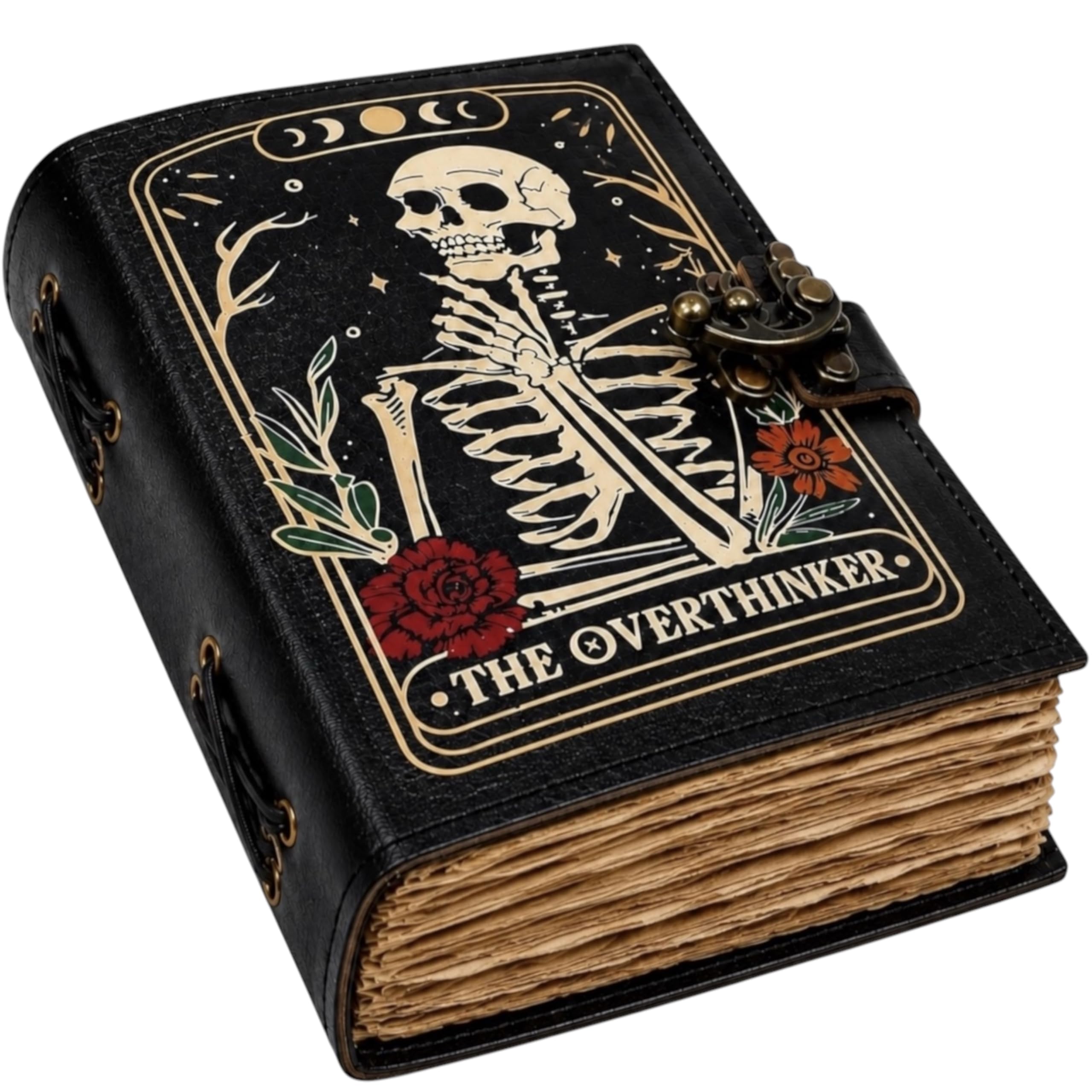Amazon.com : Hindoro Leather Bound Gothic Journal with Deckle Edge
