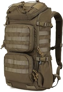 Mardingtop Tactical Backpack Molle Hiking daypack for Motorcycle Camping Military Traveling，25L Backpack
