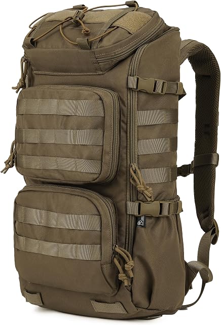 Mardingtop Tactical Backpack Molle Hiking daypack for Motorcycle Camping Military Traveling,25L Backpack