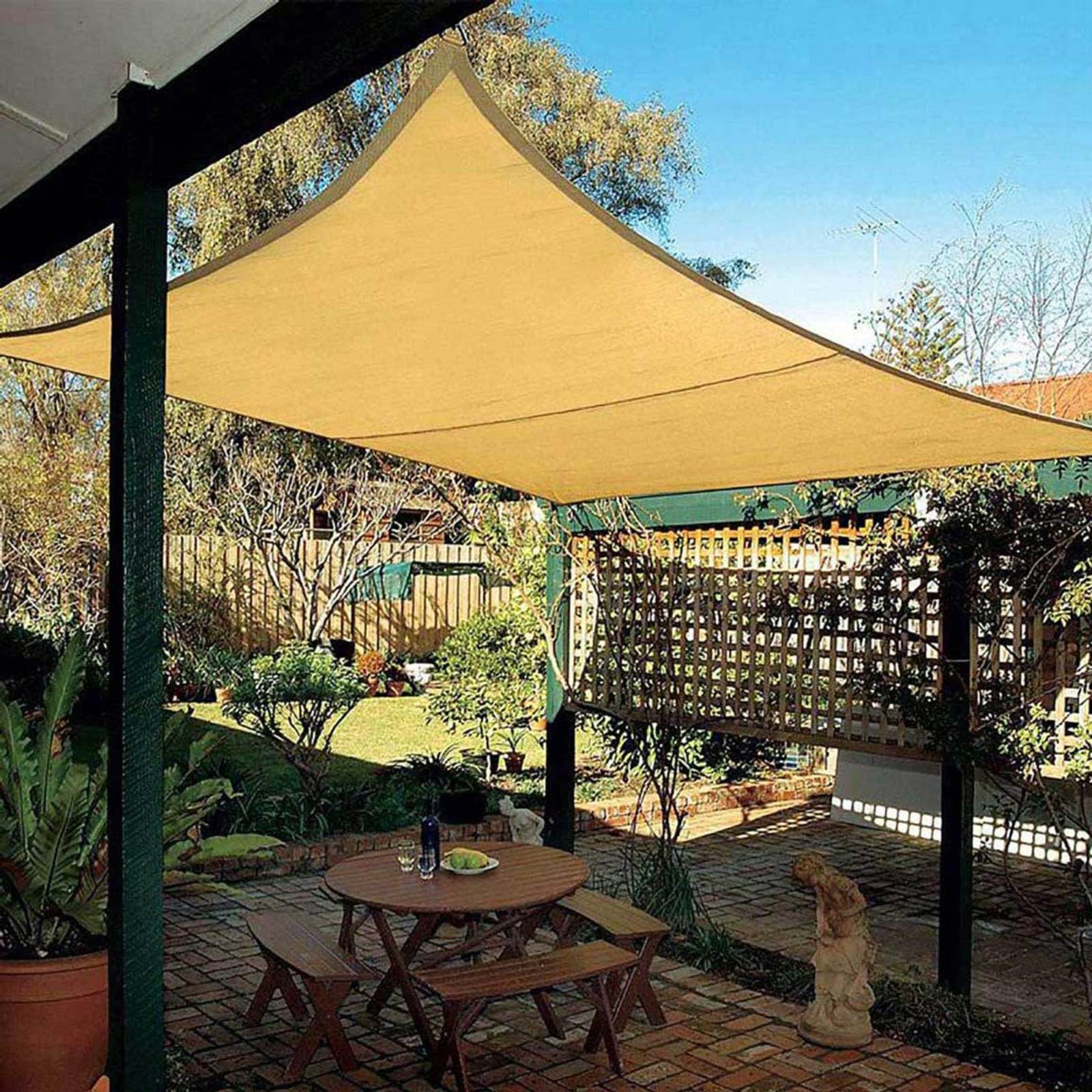 Voile D Ombrage Toile Ombrage Mat Voile D'Ombrage A Planter Voile D' Ombrage Rectangulaire Tissu pour Pergola Filet Dombrage,3x5m