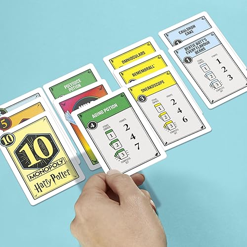 Miniatura 8 de Monopoly Oferta Juego de cartas de Harry Potter  Juegos familiares para niños y adultos  A partir de 8 años  2 a 5 jugadores  15 minutos  Tamaño de