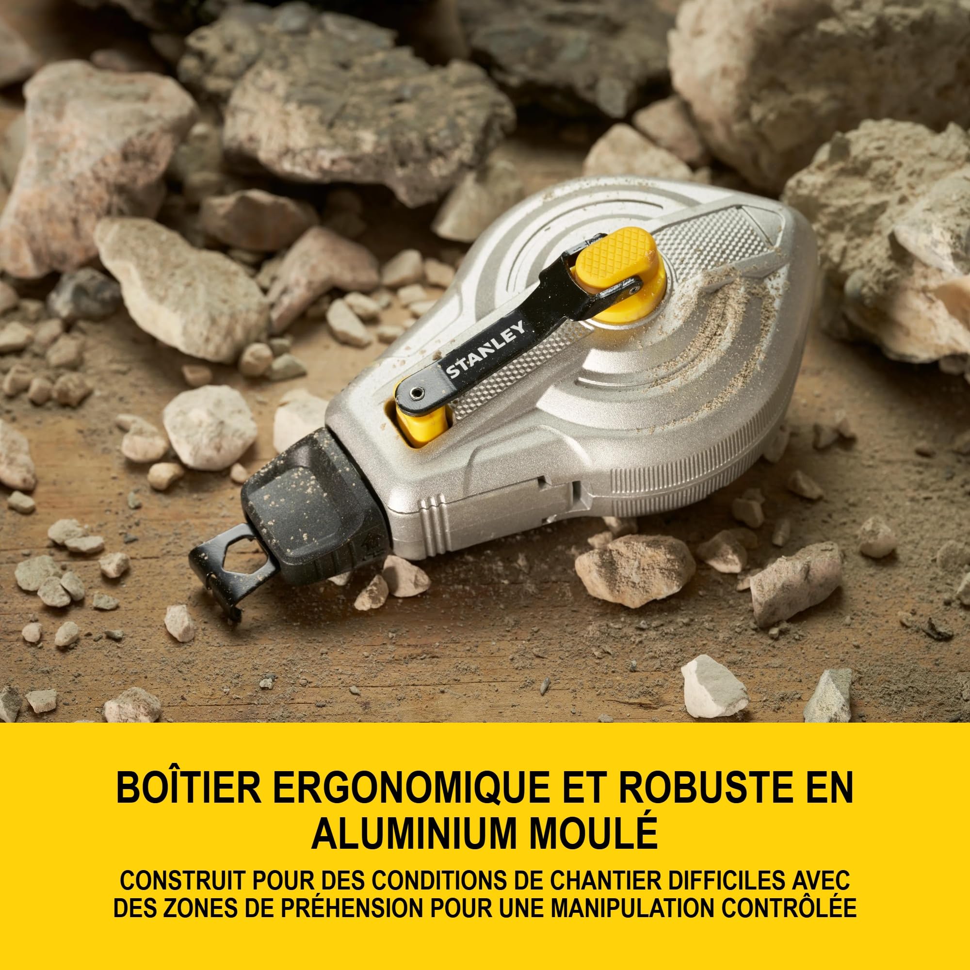 STANLEY FATMAX Cordeau Traceur 30m en Aluminium, STHT47611-0