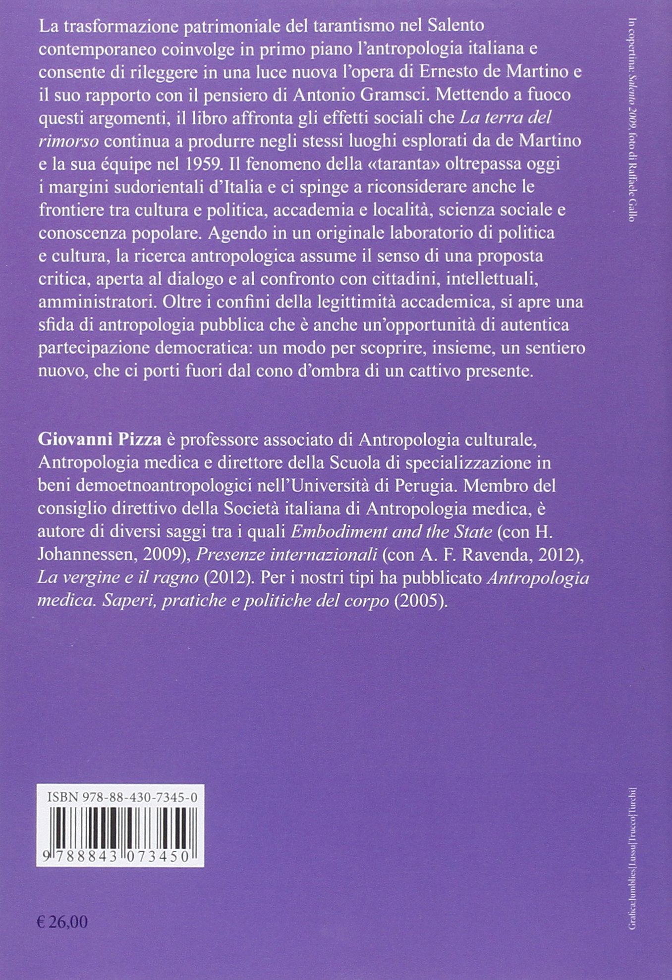 Il tarantismo oggi. Antropologia, politica, cultura