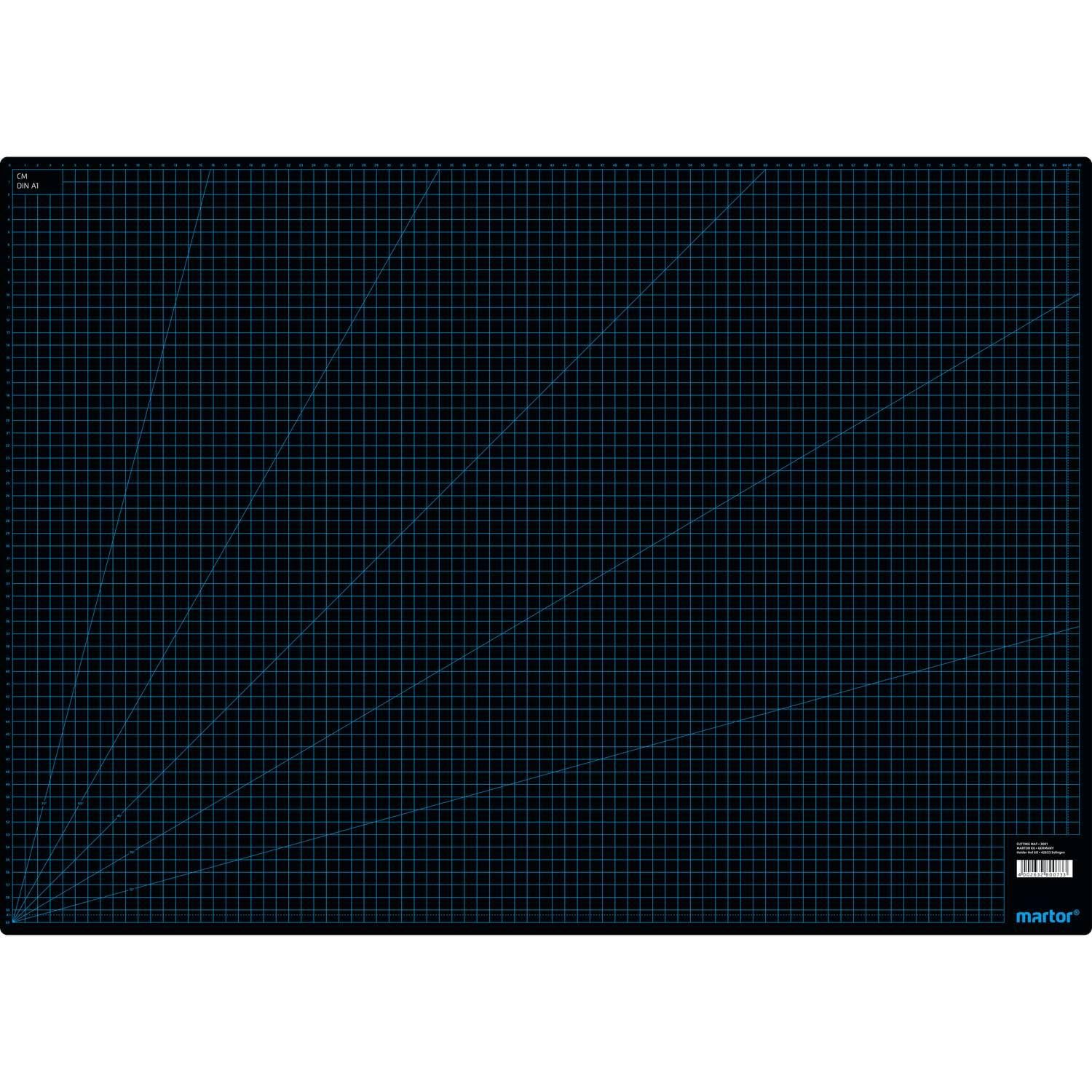 MARTOR Cutting mat self-Healing 620 x 870mm, Protection for Substrate, 3 Layers, cm/inch Grid, Cutting mat, Craft mat