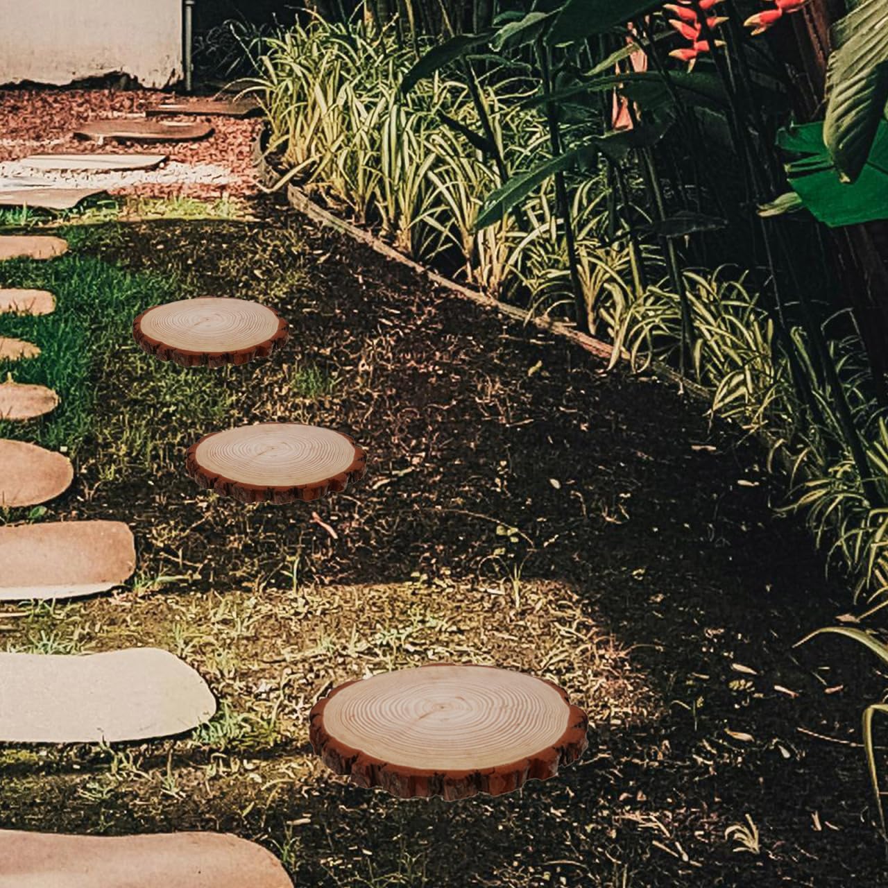 12 pavimentos de jardín para exteriores, piedra artificial para decoración de